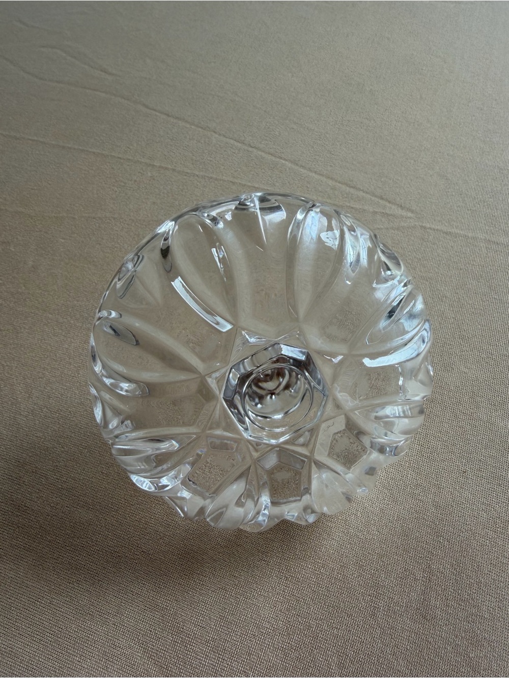 Unmarked Clear Glass Ring Holder Dish - Picture 2 of 2